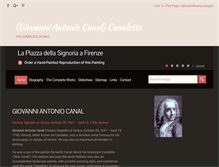 Tablet Screenshot of canalettogallery.org